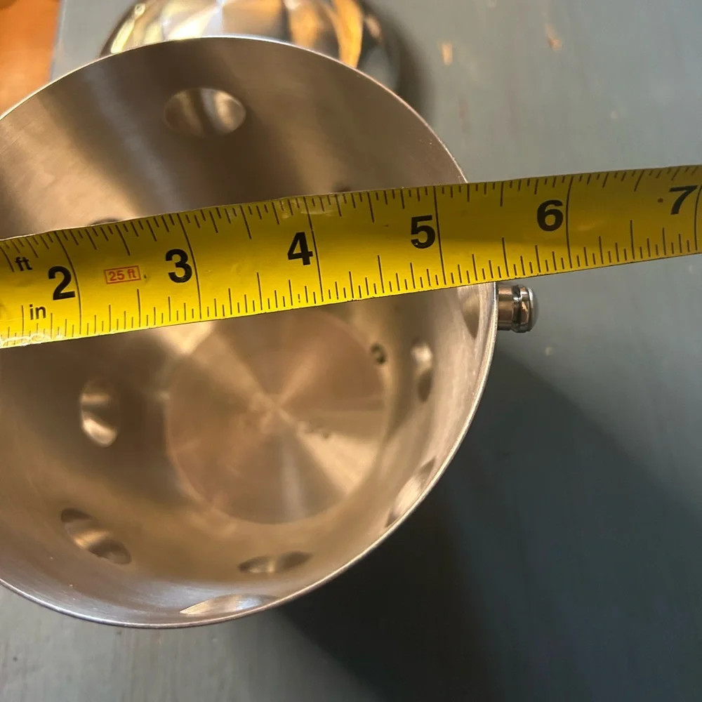 Vintage Marquis by Waterford Dimpled Stainless Steel Ice Bucket w/Lid